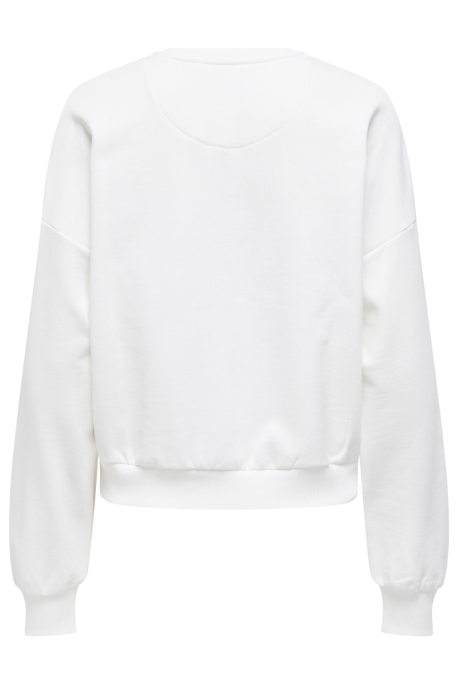 ONLTAMMIE L/S LEO PRINT O-NECK SWT 15356179 CLOUD DANCER/HEART